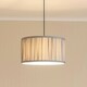 image 2 of ValueLights Jess Powder Blue Fabric Ruched Pleated Large Drum Shade