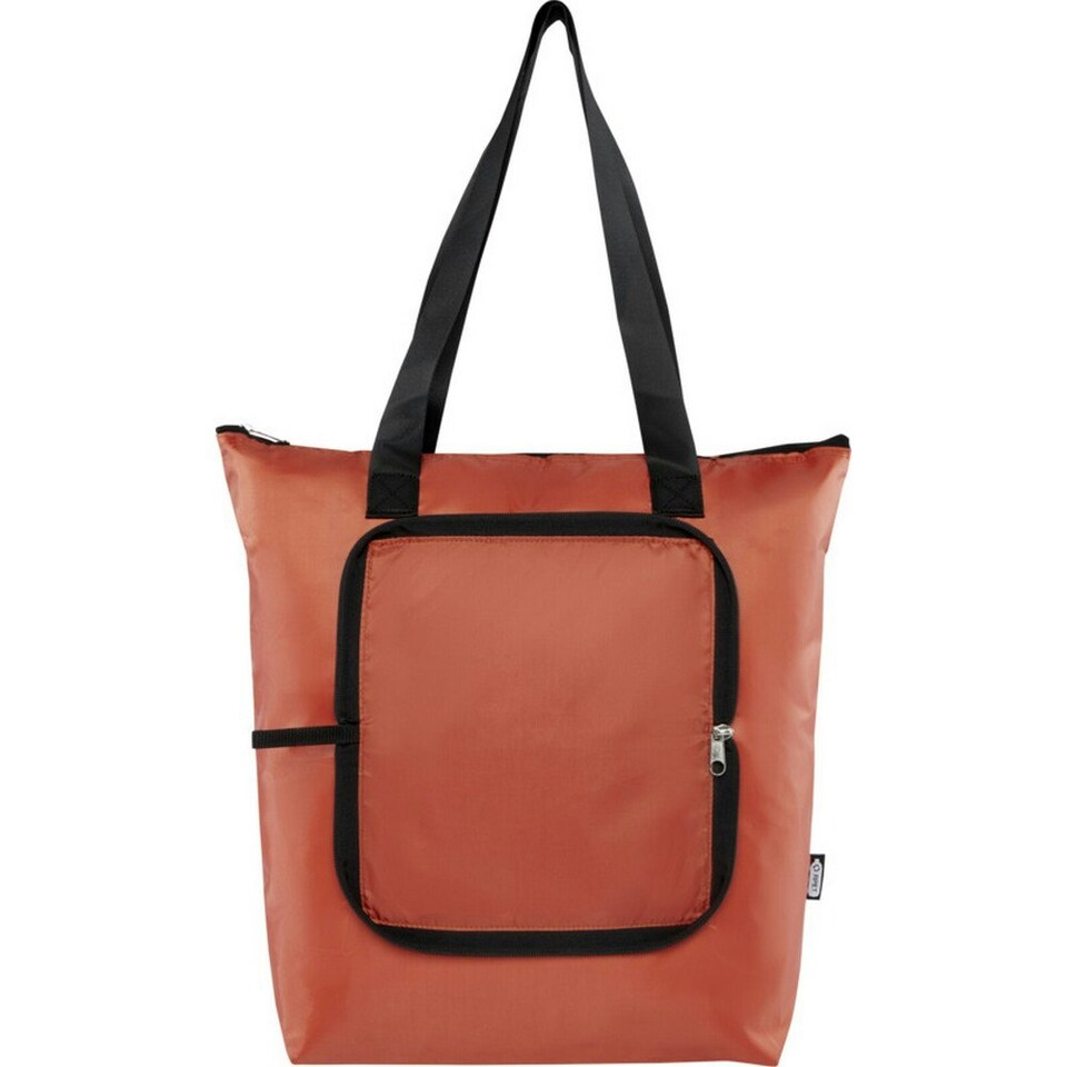 image 1 of EcoFold RPET Foldable 15L Cooler Tote Bag - Brick - One Size