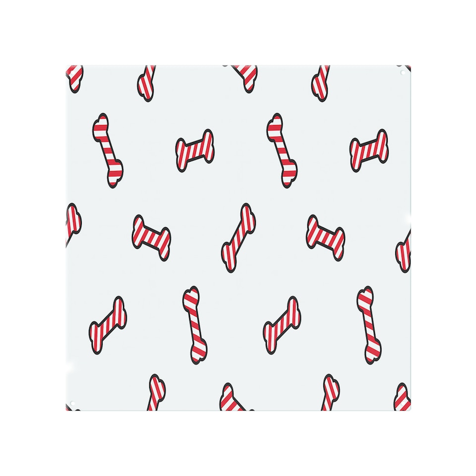 image 1 of Dog Bone Dining Splash Back | White