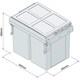 image 2 of FittingsCo, 90 L Under Counter Pull Out Waste Bin Set 2x45 L for 600mm Cabinet, Side Mounted Soft Close