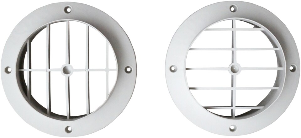 image 1 of Prem-I-Air High Performance Twin Duct 9000 BTU Per Hour Wall Mounted Air Conditioner with Heat Pump White/Silver