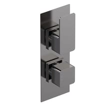 Balterley Empire 1 Outlet Concealed Shower Valve Thermostatic Square | Silver | Brushed Pewter | 1