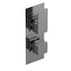 image 1 of Balterley Empire 1 Outlet Concealed Shower Valve Thermostatic Square | Silver | Brushed Pewter | 1