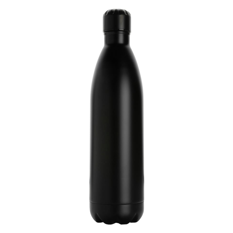 image 1 of XD Collection Stainless Steel 1L Water Bottle - Black - One Size Black | One Size