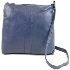 Soft Premium Leather Shoulder / Cross Body Bag Blue | Teal Blue