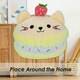 image 4 of Macaroon Cat Soft Toy Cute Plushie Huggable Cuddly Stuffed Toy 23cm Yellow