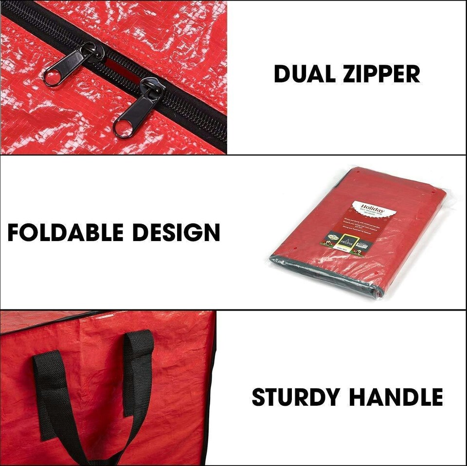 image 1 of Christmas Tree Storage Bag - Stores Up To 9 Foot Disassembled Artificial Xmas Tree