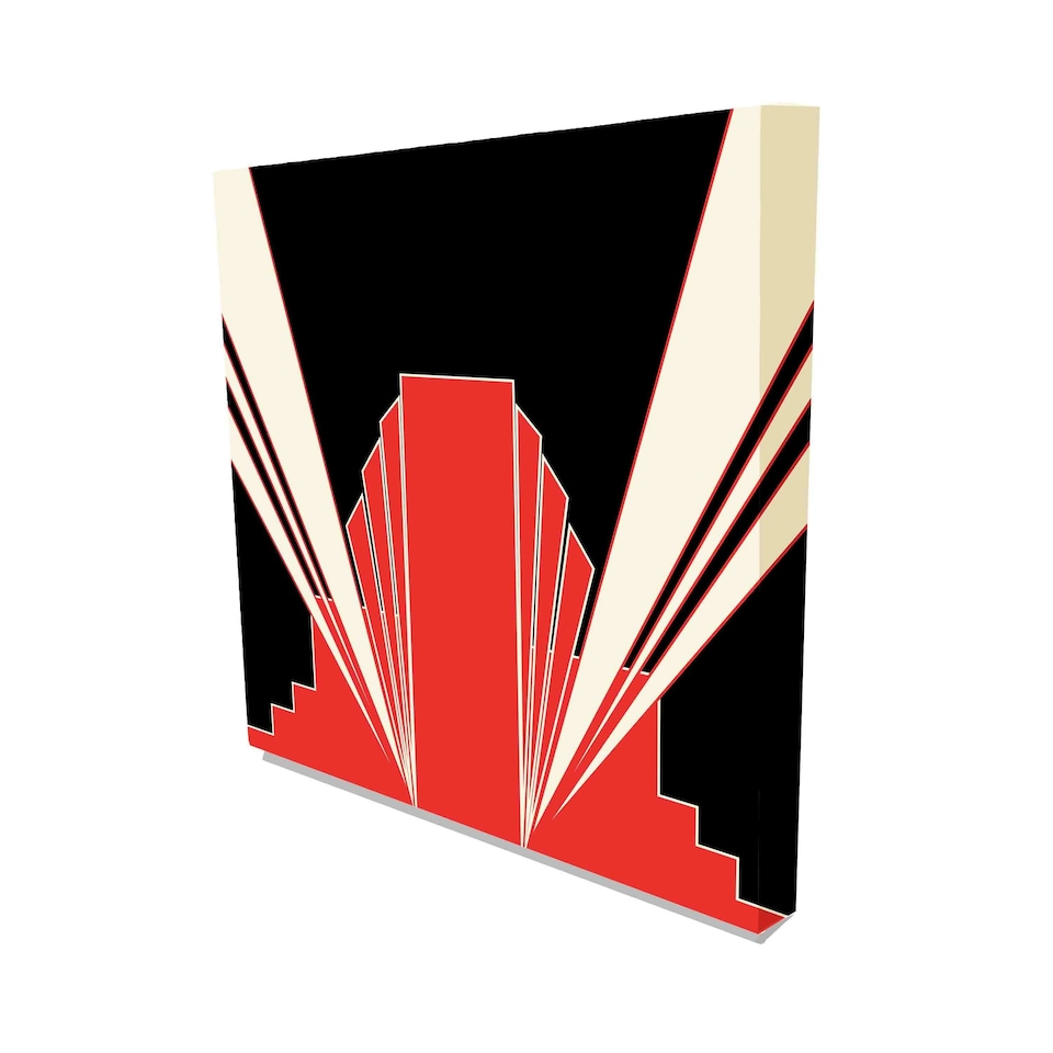 image 1 of Scarlet Deco Design (Canvas Print) 30cm x 30cm