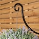 image 6 of Tom Chambers Heavy Duty Handcrafted Metal 38cm Black Wall Bracket Hook For Garden Hanging Basket Bird Feeder | Black | Black
