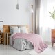 image 5 of Waffle Collection Recycled Cotton Throw in Blush Pink (50" x 60") Pink | Pink