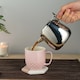 image 5 of Café Stal Babel Teapot, 26oz / 750ml / 2-3 Mugs, Stainless Steel, Stackable