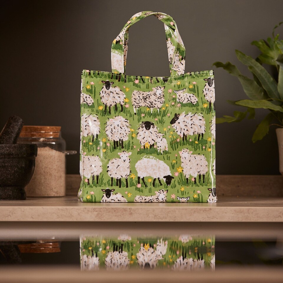image 1 of Ulster Weavers Woolly Sheep PVC Bag - Small Green