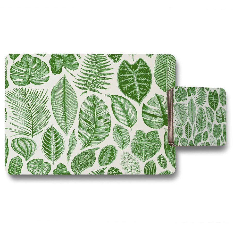 Leaves Mixed (Placemat & Coaster Set)