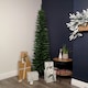 image 1 of 6ft (1.8m) Pencil Style Slim Artificial Christmas Tree in Green