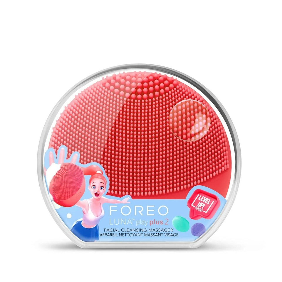 image 1 of FOREO LUNA Play Plus 2 Facial Cleansing Brush Travel-Friendly, Peach of Cake