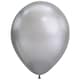 image 2 of Chrome Silver Latex Qualatex Balloons 28cm / 11 in - Pack of 100 Chrome