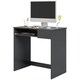 image 1 of HOMCOM Compact Computer Table w/ Keyboard Tray Drawer Study Office Work, Grey