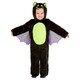 image 1 of Fluffy Bat Jumpsuit Unisex Fancy Dress Costume Toddler Age 3-4
