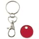 image 2 of Rory Trolley Coin Shopping Trolley Keyring - Red - One Size