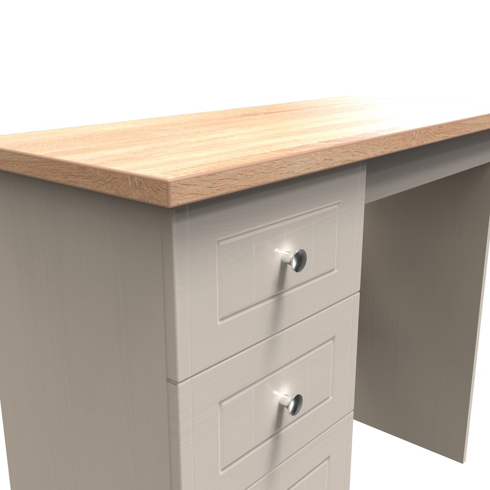 image 1 of Cambridge 3 Drawer Vanity in Kashmir Ash & Bardolino Oak (Ready Assembled) | Cream | Kashmir Ash & Bardolino Oak