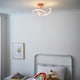image 2 of BHS Glow Kid's LED Whirly Ceiling Light | Pink | Pink | 1