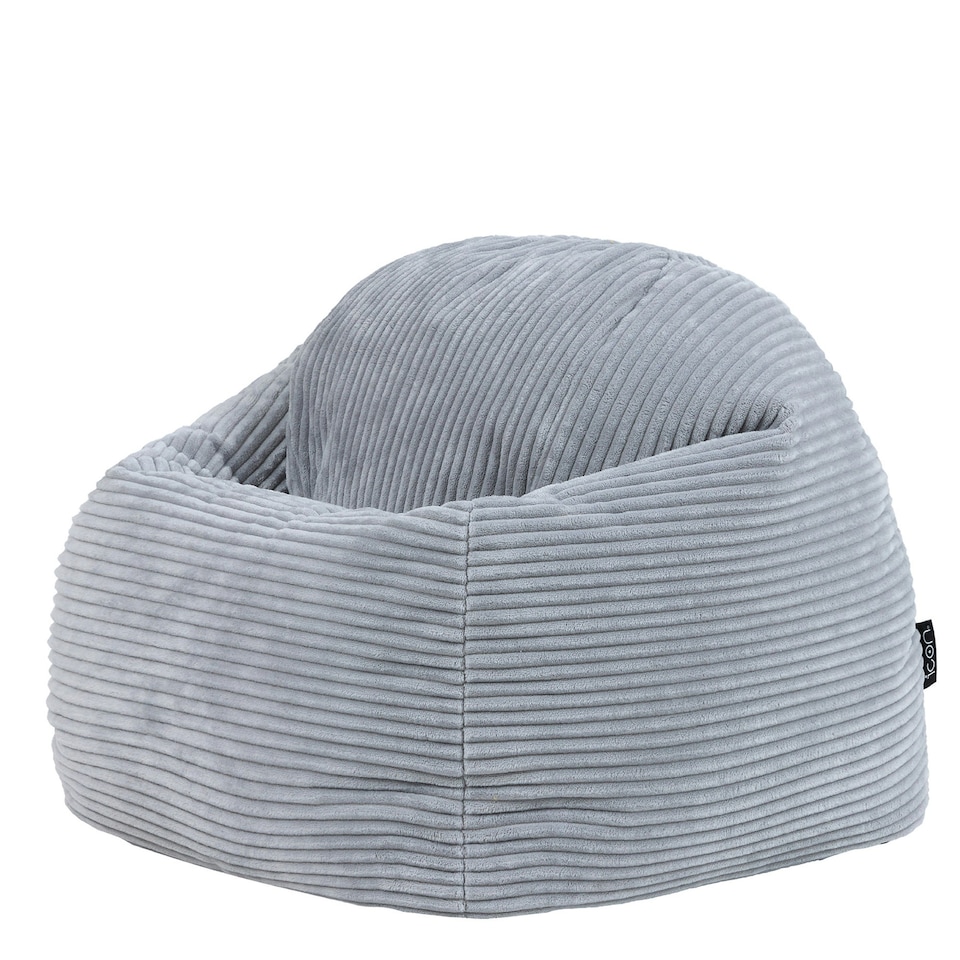 image 1 of icon Kids High Rest Beanbag Corduroy Light Grey Grey