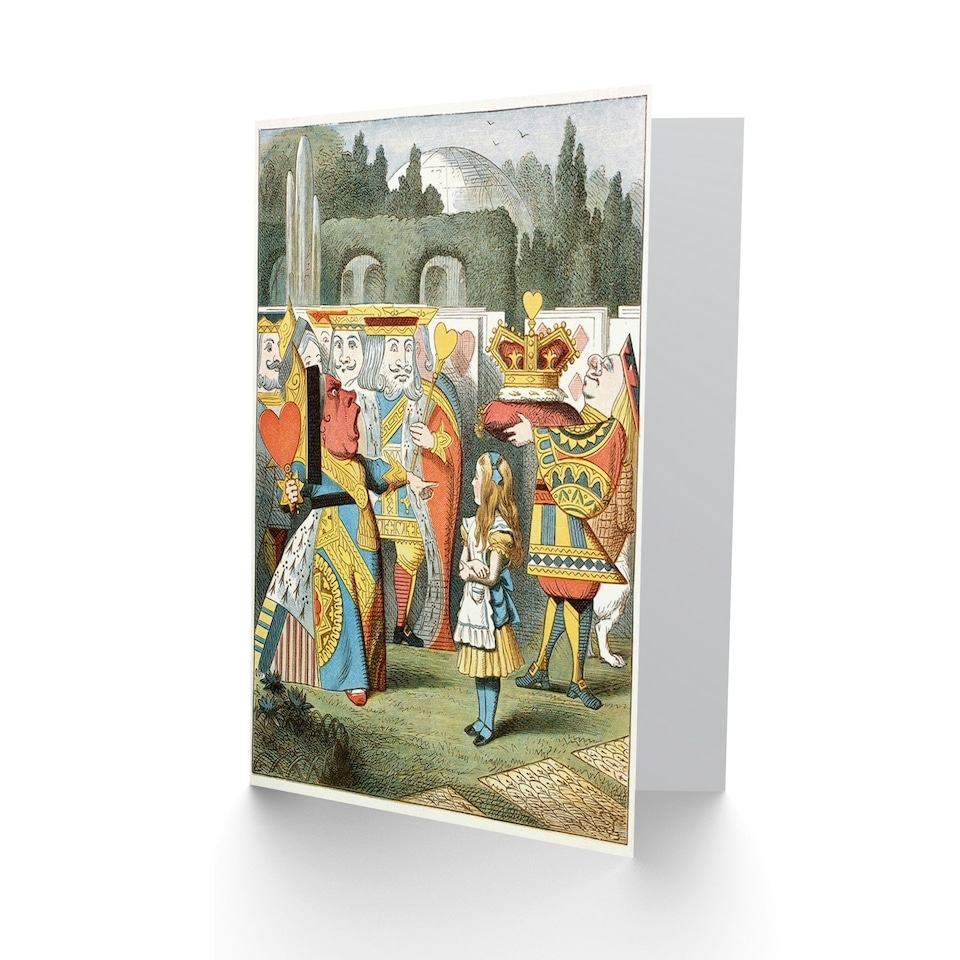 image 1 of Alice Wonderland Off Head Tenniel Book Art Card