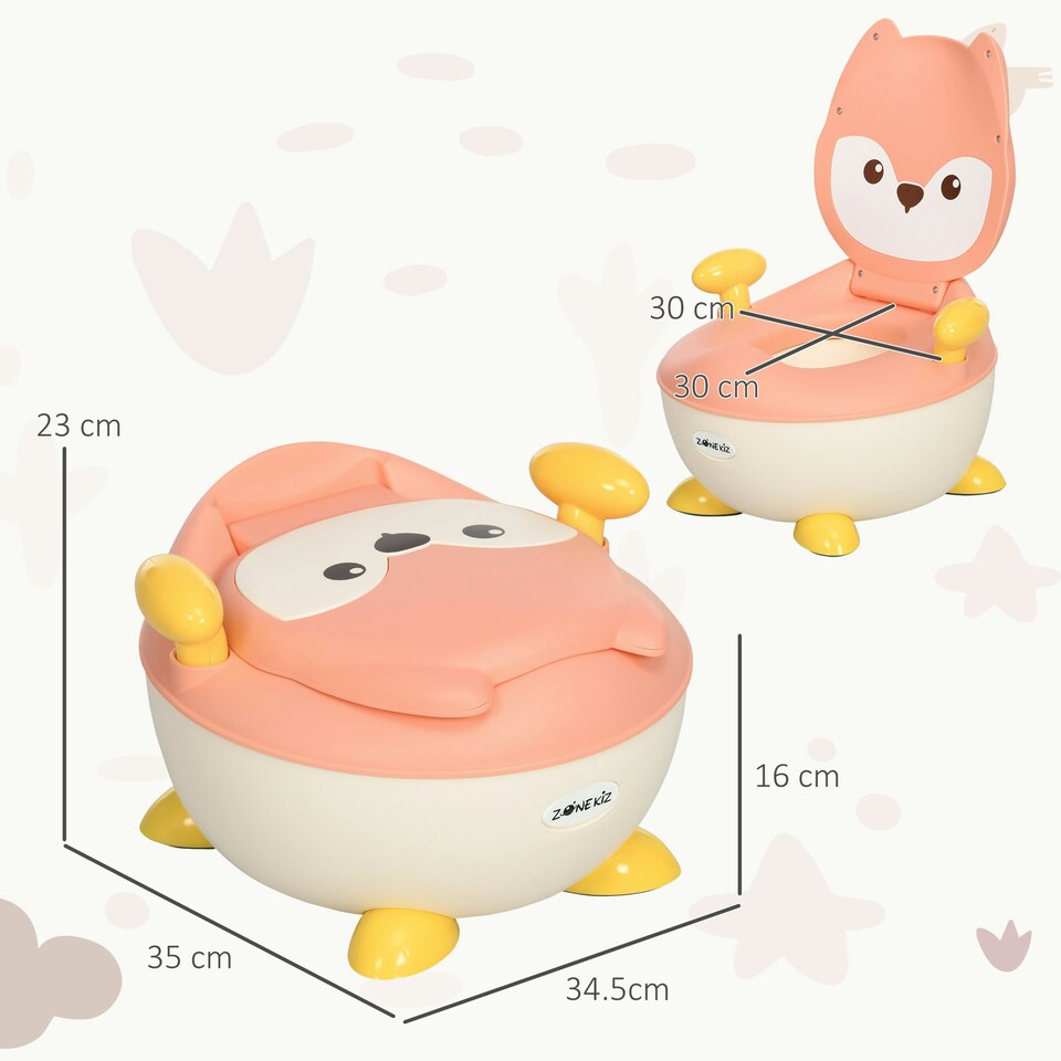 image 1 of ZONEKIZ Infant Potty Training Toilet with Splash Guard