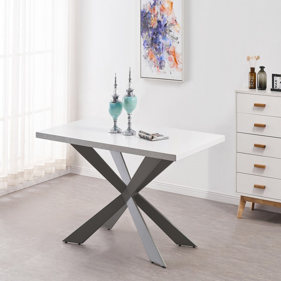 image 1 of Duke LUX Dining Table Single, White White