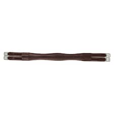 HyCOMFORT Leather Padded Double Elasticated Atherstone Girth - Brown - 50in