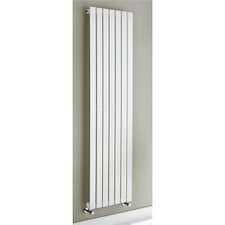 1200mm (H) x 410mm (W) -White Vertical Radiator (Berlin) - Single Panel - (1.2m x 0.41m) - Depth 52mm