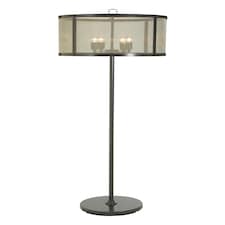 Interiors by Premier Black Finish Floor Lamp With Gold Accents, Industrial Iron Mesh Candle Style Floor Lamp, Lighting Feature Black
