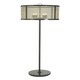 image 1 of Interiors by Premier Black Finish Floor Lamp With Gold Accents, Industrial Iron Mesh Candle Style Floor Lamp, Lighting Feature Black