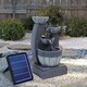 image 3 of Living and Home Water Fountain Rockery 4-Tier Bowls Solar Powered