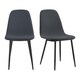 image 1 of VonHaus Cavell Cord Textured Set of 2 Dining Chairs