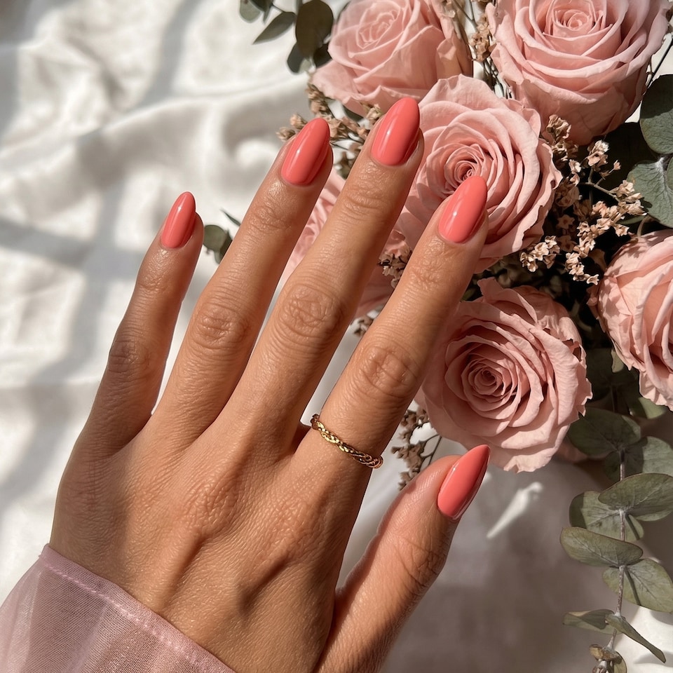 image 1 of Bluesky Coral Gel Polish - Summer Coral 10ml