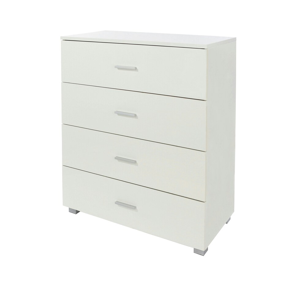 image 1 of Lido, 4 Drawer Chest Of Drawers White