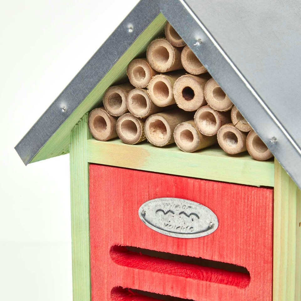 image 1 of Homescapes Real Wood Bug Hotel Insect House | Multi
