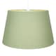 image 2 of Traditional 30cm Olive Green Linen Fabric Drum Table/Pendant Shade 60w Maximum | Green | Olive Green | 1