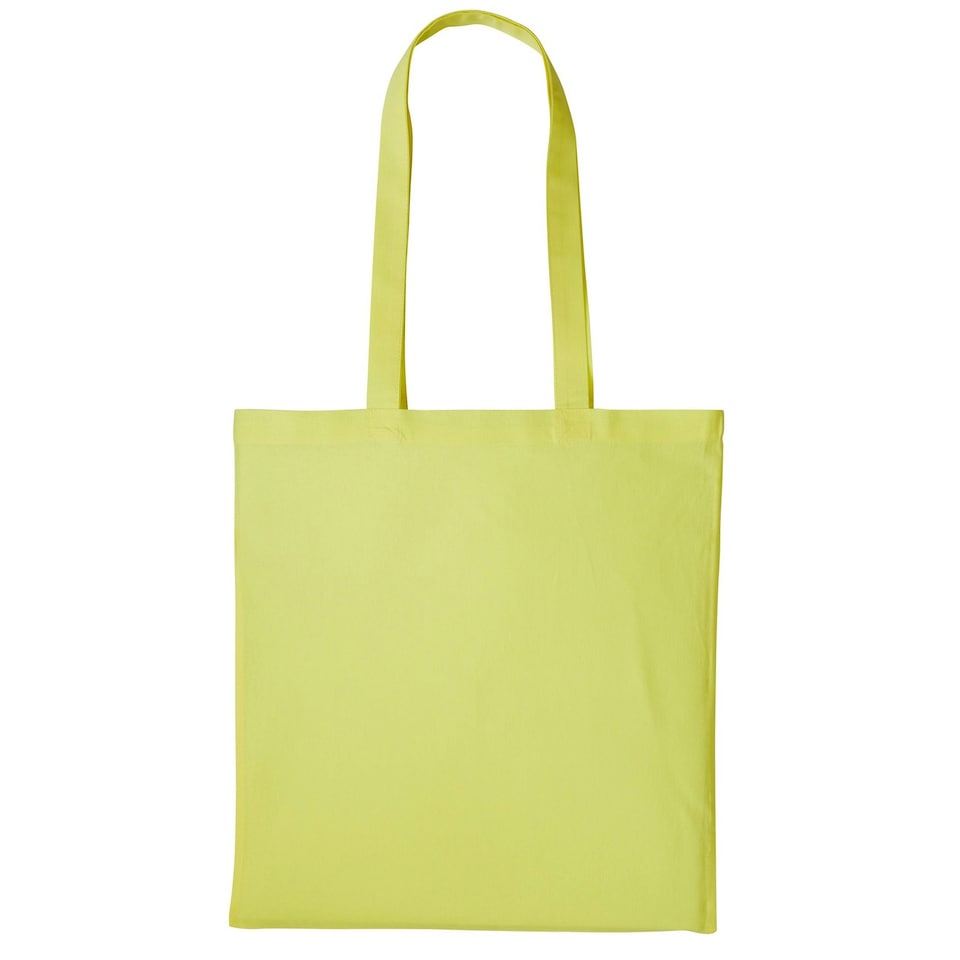 Nutshell Plain Strong Shoulder Shopper Bag - Pastel Lemon - One Size