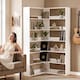 image 8 of HOMCOM 7 Tiers Corner Bookshelf, L-Shaped