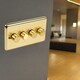 image 2 of Volex Crabtree 4-Gang Dimmer Light Switch - Angled Style