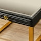 image 4 of Interiors by Premier 1 Drawer Faux Shagreen Side Table Black