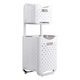 image 1 of Living and Home 2-Tier Foldable Laundry Baskets with Casters,L