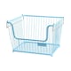 image 1 of Buckingham Multi-Purpose Stackable Storage Organising Basket 30.5 x 26.5 x 22 cm Baby Blue