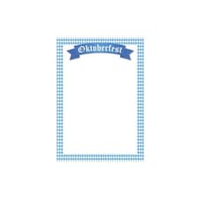 Oktoberfest Small Menu Board PVC Party Sign Decoration 44cm x 62cm