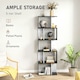 image 4 of HOMCOM 5-tier Bookcase Storage Display Shelving S Shape design Unit