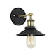 image 2 of ValueLights Colonial Gold Indoor Wall Lantern and E27 Pear LED 4W Warm White 2700K Bulb