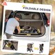 image 9 of PawHut Pet Stroller Pushchair Carrier for Cat Puppy with 3 Wheels Brown