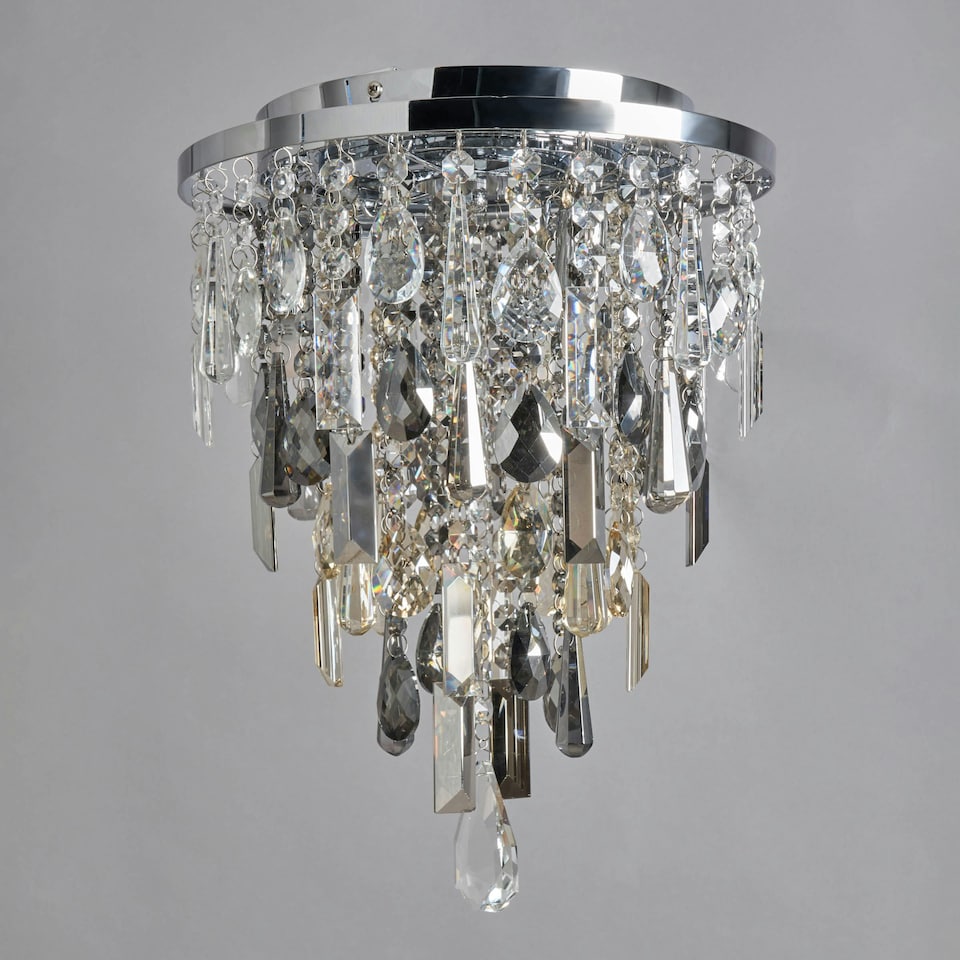 image 1 of BHS Jennifer 3 Light Ceiling Light, Chrome